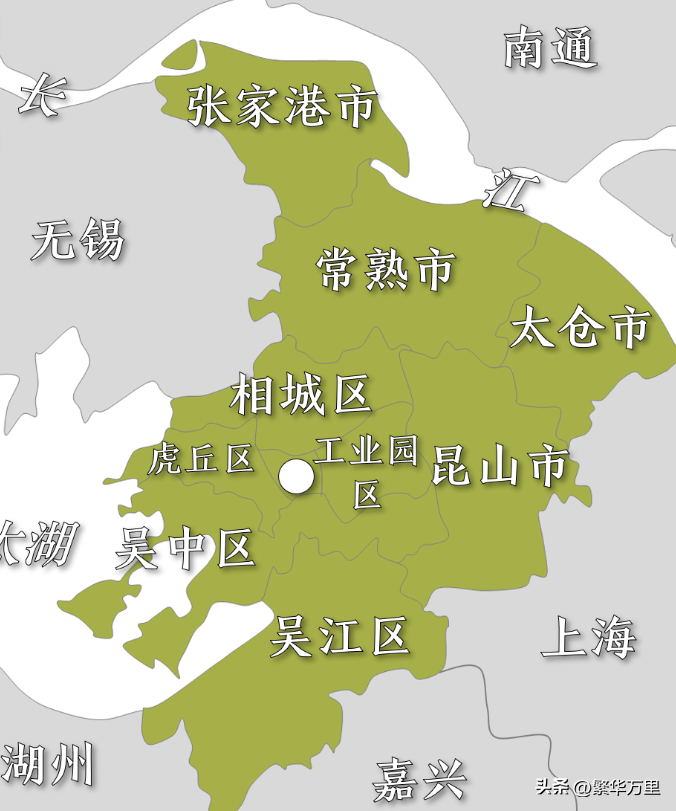 苏州行政区划图2022（苏州最新行政区域划分图）