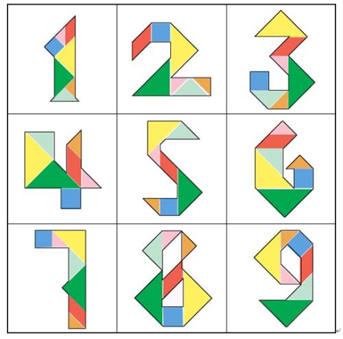 七巧板简单的十种拼法图片